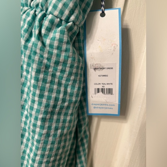 NEW NWT DRAPER JAMES RSVP Puff-Sleeve Surplice Dress Size XS NWT Wrap - Picture 5 of 10